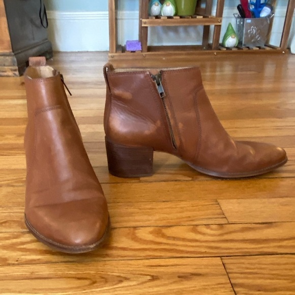 Madewell Shoes - Madewell Booties Warm Cinnamon Leather Size 11
